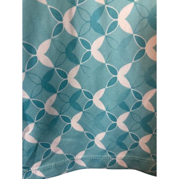 PGA Tour Golf Polo Shirt Top 1/4 Zip Size XL Cap Sleeves Blue  comfy golf tennis - Picture 5 of 5